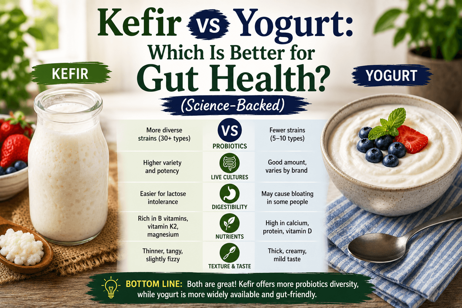 Kefir vs Yogurt
