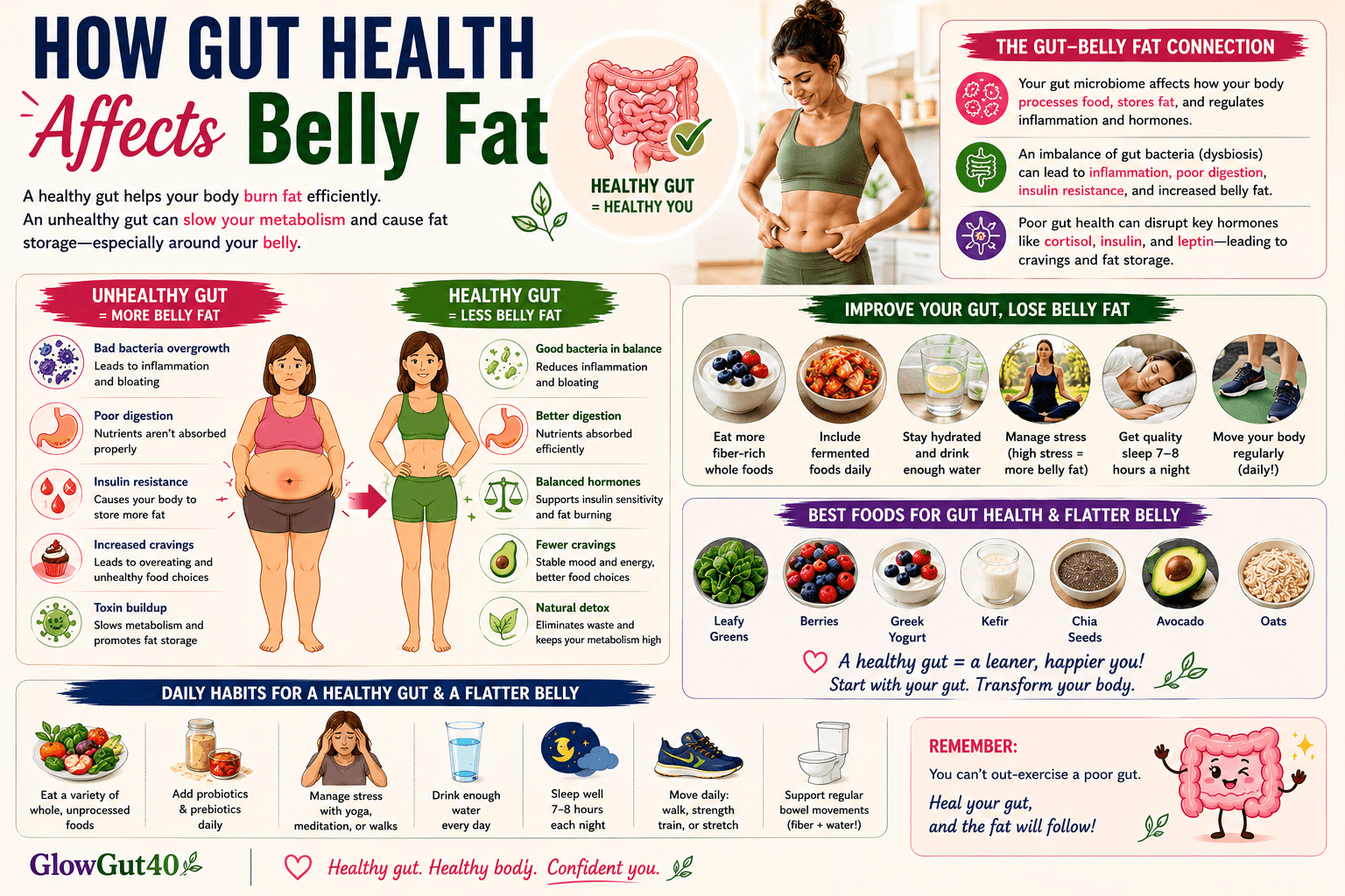 How Gut Health Affects Belly Fat